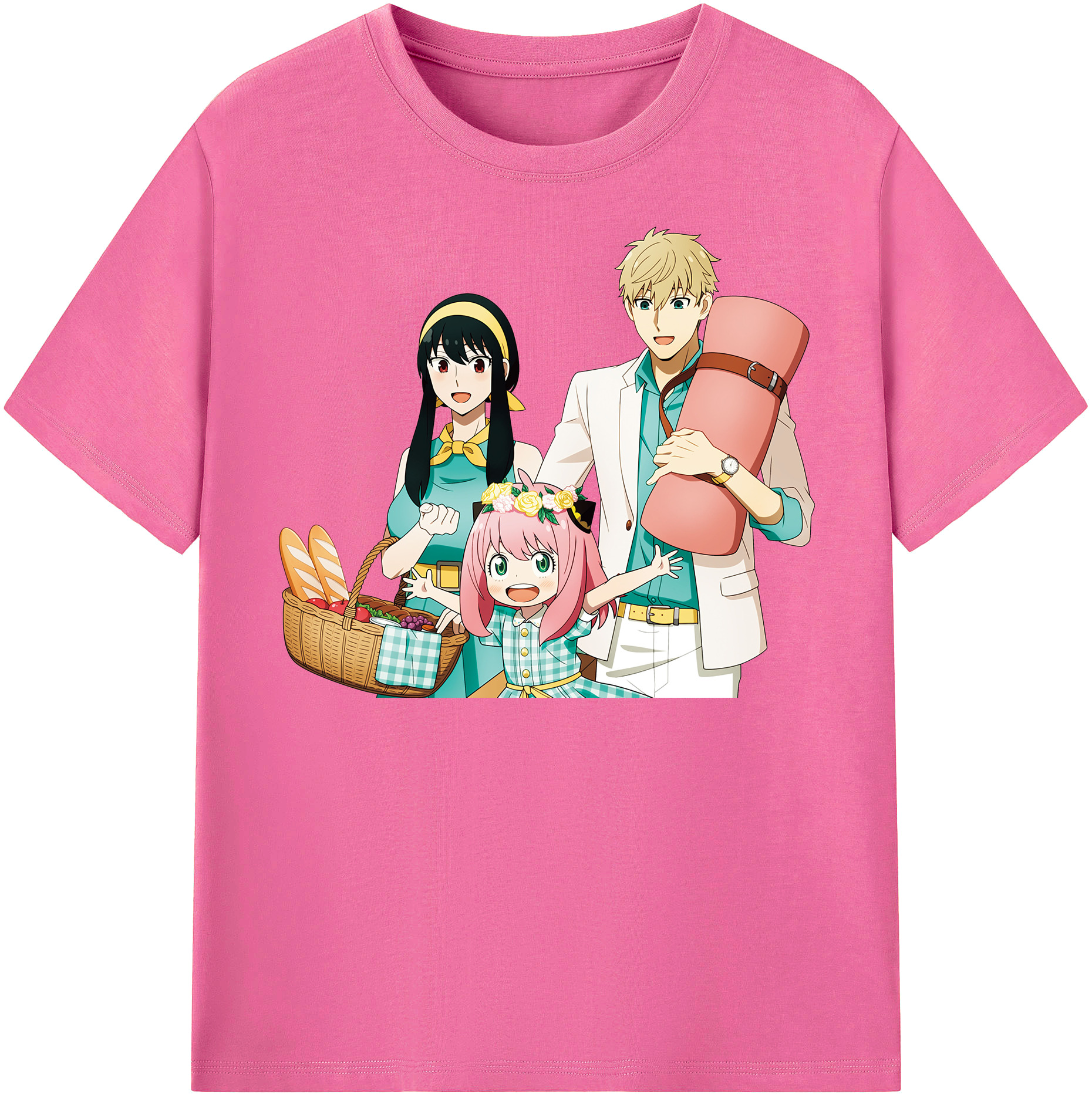 （画像用） SPY×FAMILY间谍家家酒 レディースカジュアルプリントTシャツ（綿100％）